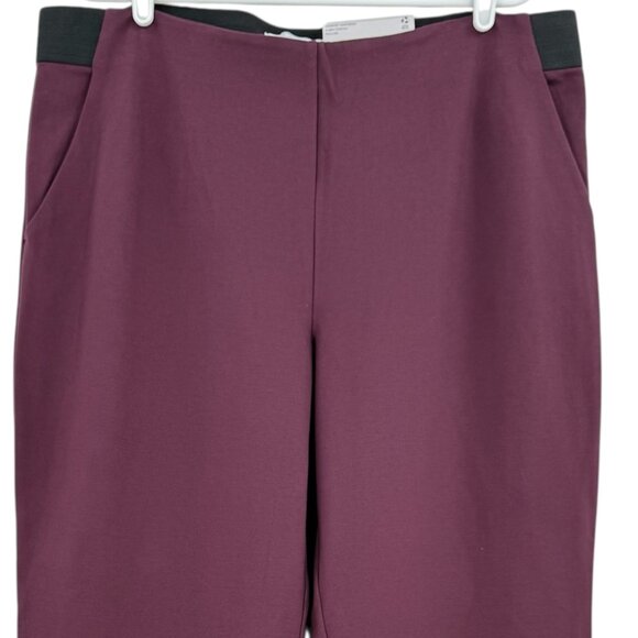 Liz Claiborne Women's Audra Wine Straight Leg Pull-on Stretch Pants Size XXL NWT - Picture 3 of 11